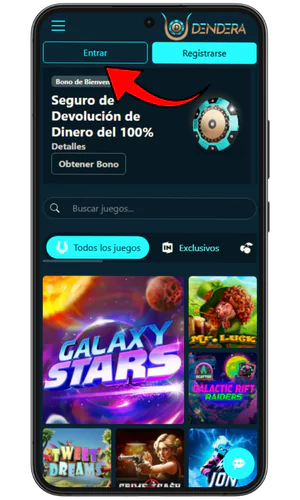 Botón de inicio de sesión Dendera